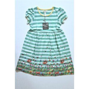 Matilda Jane NWT 8 Backyard Oasis Striped Floral Dress